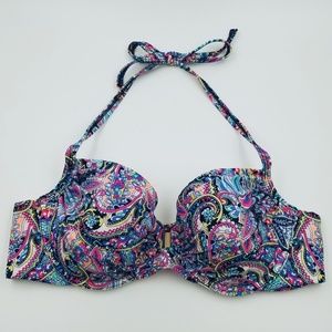 NWOT Victoria's Secret Abstract Bikini Top 34C
